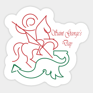 Saint George's Day Sticker